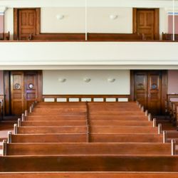 Woodland Presbyterian Church - View of sanctuary from pulpit