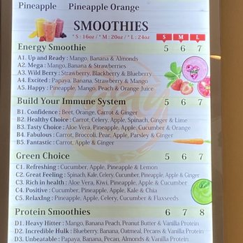 Tasty Choice - Smoothing menu - Mediterranean Near Me - The Bronx, New York