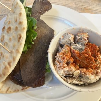 Hartford Coffee Co - Hartford gyro with a side of potato salad - Coffee & Tea Near Me - Saint Louis, Missouri Hartford Coffee Co - Hartford gyro with a side of potato salad - Coffee & Tea Near Me - Saint Louis, Missouri