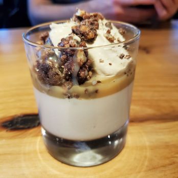 Kitchen Social - Affogato Panna cotta - New American Near Me - Dublin, Ohio Kitchen Social - Affogato Panna cotta - New American Near Me - Dublin, Ohio