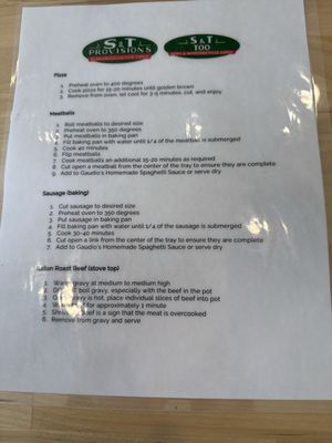 Menu photo 2 S & T Willowbrook, IL