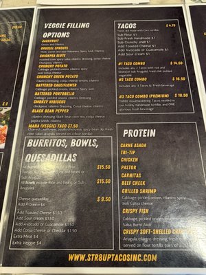Menu photo 5 Str8 Up Tacos Lakewood, CA
