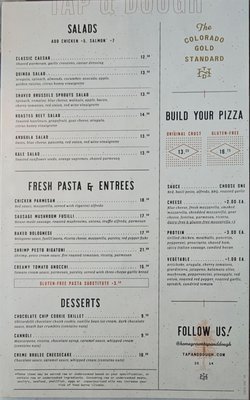 Menu photo 2 Homegrown Tap & Dough Westminster, CO