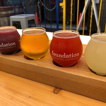 Foundation Brewing Company - Beer flight - Breweries Near Me - Portland, Maine