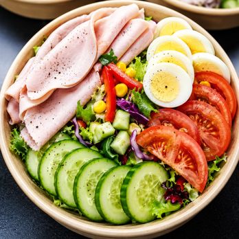 Hasty Cafe - Fresh salad bowls are packed with crisp veggies, premium meats,and delicious toppings for the perfect healthy meal.build your favorite bowl! - Donuts Near Me - Commerce, California Hasty Cafe - Fresh salad bowls are packed with crisp veggies, premium meats,and delicious toppings for the perfect healthy meal.build your favorite bowl! - Donuts Near Me - Commerce, California
