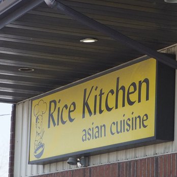 Rice Kitchen - a sign on the side of a building - Chinese Near Me - Columbus, Ohio