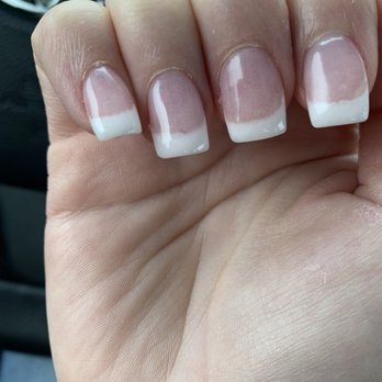 Avalon Nail & Day Spa - Did not do cuticles and pushed a hair to the nail line of the ring finger nail - Nail Salons Near Me - Lusby, Maryland