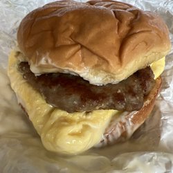 Dutch Country Salads and Desserts - Sausage, Egg & Cheese Sandwich (Excellent)