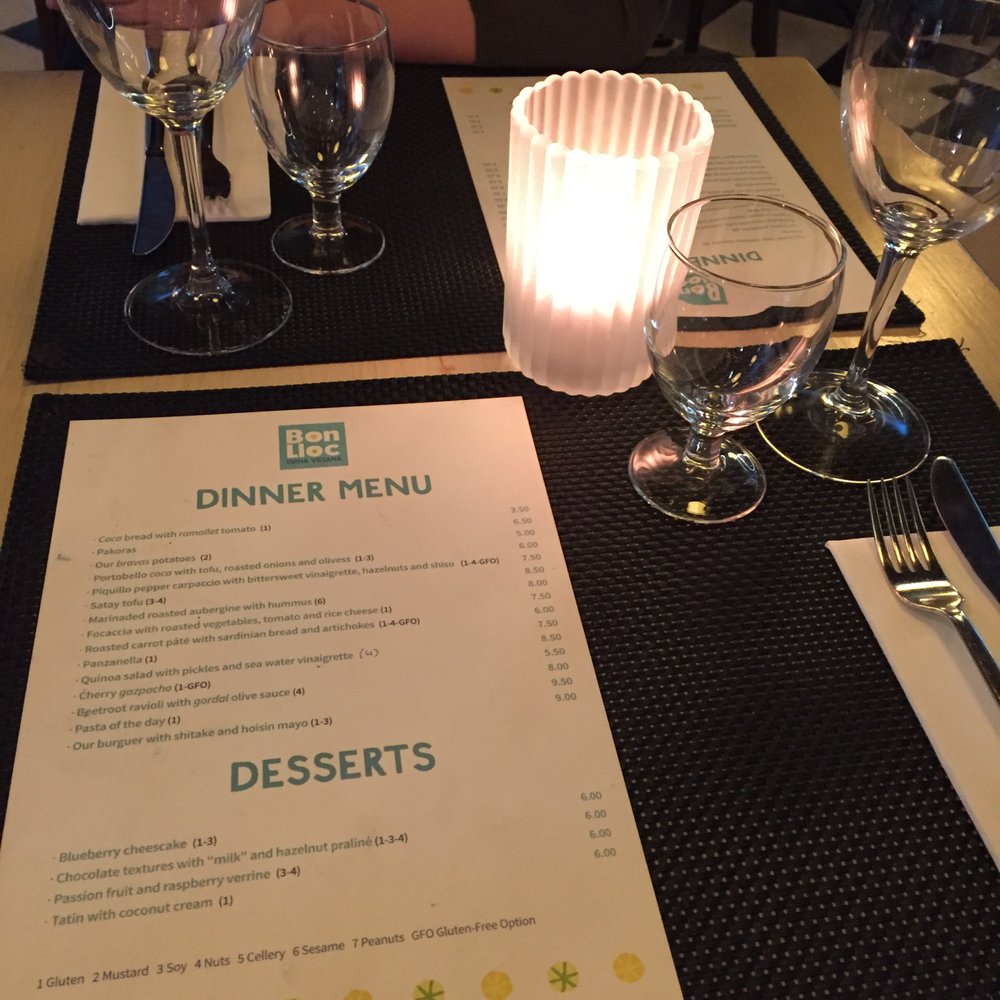 Bon Lloc - Dinner Menu - Vegetarian Near Me - Palma, PM