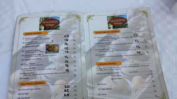 Menu photo 3 Meandros Village Aydın, 09