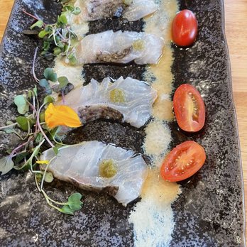 Sushi Mura - Japanese snapper carpaccio - Sushi Bars Near Me - Buena Park, California Sushi Mura - Japanese snapper carpaccio - Sushi Bars Near Me - Buena Park, California