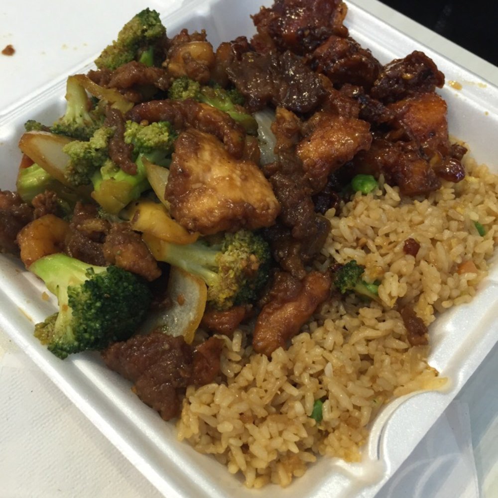 Wokdragon - So much food! Fried rice, broccoli, and mango chicken - Food Court Near Me - Atlanta, Georgia Wokdragon - So much food! Fried rice, broccoli, and mango chicken - Food Court Near Me - Atlanta, Georgia