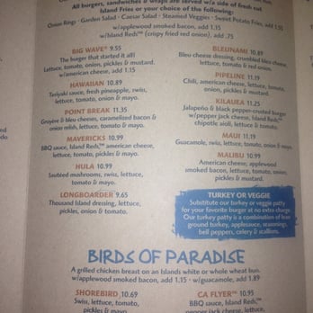 Islands Restaurant - Burger menu - Burgers Near Me - Corona, California Islands Restaurant - Burger menu - Burgers Near Me - Corona, California