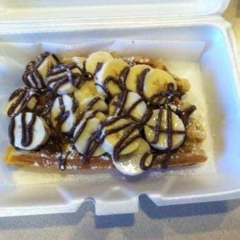 T&J Waffles - Banana Nutella waffle - Breakfast & Brunch Near Me - Laurel, Maryland T&J Waffles - Banana Nutella waffle - Breakfast & Brunch Near Me - Laurel, Maryland