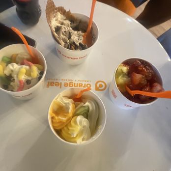 Orange Leaf Frozen Yogurt - DELICIOUS - Ice Cream & Frozen Yogurt Near Me - San Antonio, Texas Orange Leaf Frozen Yogurt - DELICIOUS - Ice Cream & Frozen Yogurt Near Me - San Antonio, Texas