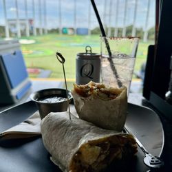 Breakfast Burrito and Paloma