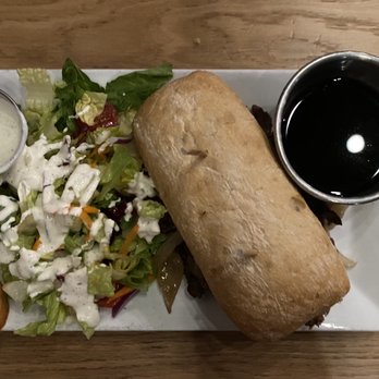Atlas Tavern - French Dip and Side Salad with Ranch - Pubs Near Me - Columbus, Ohio Atlas Tavern - French Dip and Side Salad with Ranch - Pubs Near Me - Columbus, Ohio