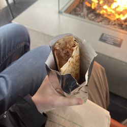 Barbacoa Burrito (before)