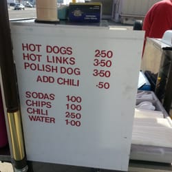 Old Grey Dog Food Cart - Menu. Does serve burgers from time to time though