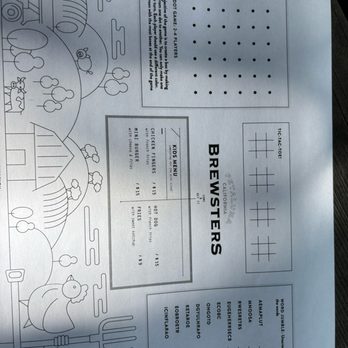 Brewsters Beer Garden - Kids menu - Barbeque Near Me - Petaluma, California