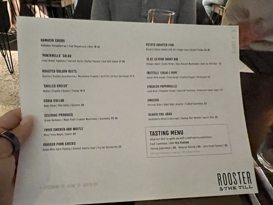 Menu photo 8 Rooster & the Till Tampa, FL