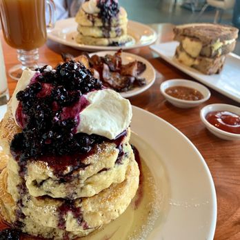 Mildred's Temple Kitchen - Mrs Biederhof's wild blueberry buttermilk pancakes - Breakfast & Brunch Near Me - Toronto, Ontario Mildred's Temple Kitchen - Mrs Biederhof's wild blueberry buttermilk pancakes - Breakfast & Brunch Near Me - Toronto, Ontario