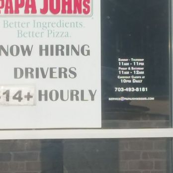 Papa Johns Pizza - store hours, phone number, and job post - Pizza Near Me - Fairfax Station, Virginia