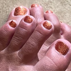 Tiny's Nails & Spa - Santa stars gel polish!