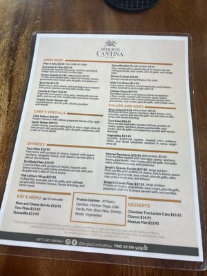 Menu photo 8 Sergio's Cantina Lahaina, HI