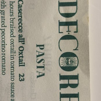 Decore - DECORE = "heart" - Italian Near Me - San Diego, California