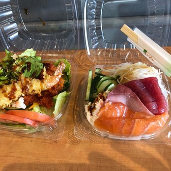 Aloha Cones - Spicy tuna and Shrimp Tempura Bowl and Chirashi Sushi Bowl - Sushi Bars Near Me - Honolulu, Hawaii
