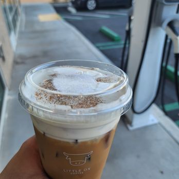Little Ox Coffee - Salted Vanilla latte with oat milk - Coffee & Tea Near Me - Fullerton, California Little Ox Coffee - Salted Vanilla latte with oat milk - Coffee & Tea Near Me - Fullerton, California