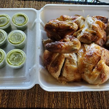 Toyitos Chicken - Make sure you ask for the green sauce. It's really good. - Peruvian Near Me - Downey, California Toyitos Chicken - Make sure you ask for the green sauce. It's really good. - Peruvian Near Me - Downey, California