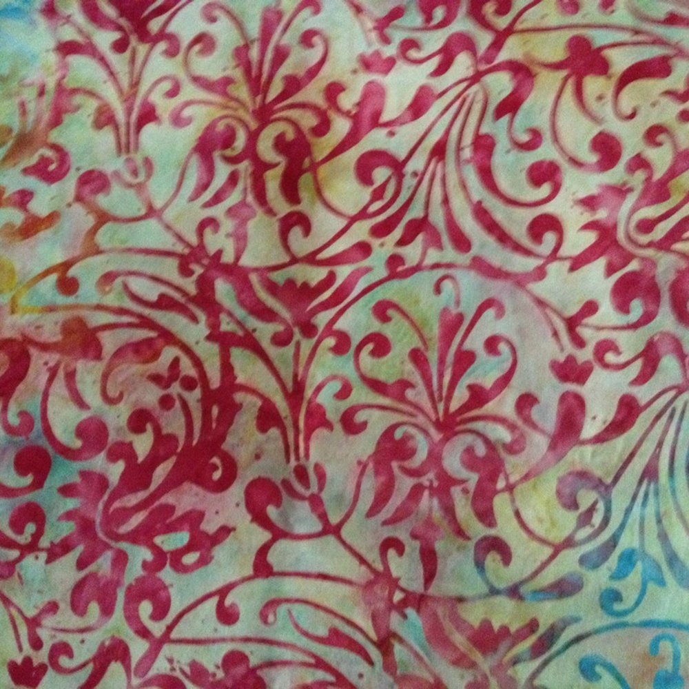 Batik before stretching on canvas for wall art