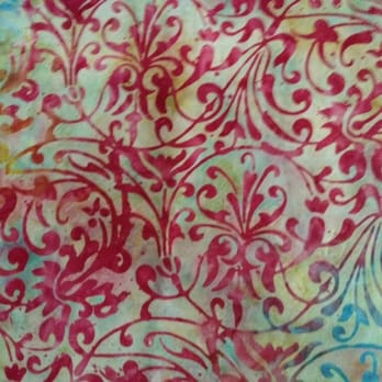 Runs with Scissors - Batik before stretching on canvas for wall art - Fabric Stores Near Me - Citrus Heights, California