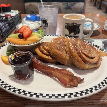 Black Bear Diner - Cinnamon Roll French Toast (1150 cal) - Diners Near Me - El Cajon, California