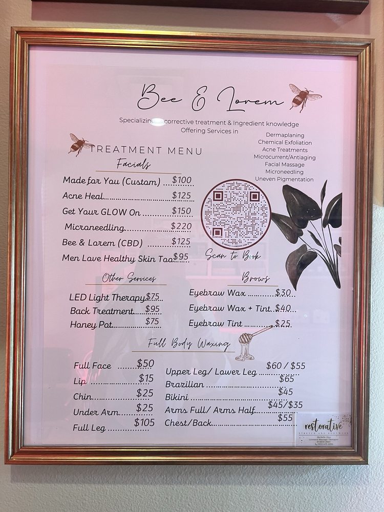 Bee & Lorem Aesthetics Logo