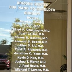 Arizona Center for Hand to Shoulder Surgery