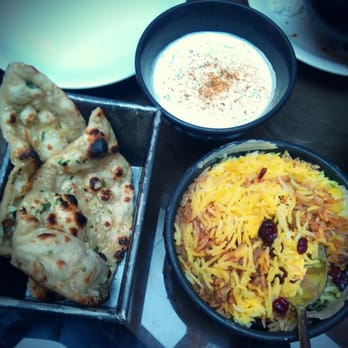 Dishoom - Chicken Berry Britannia Biryani with naan and Raita - Indian Near Me - London, XGL