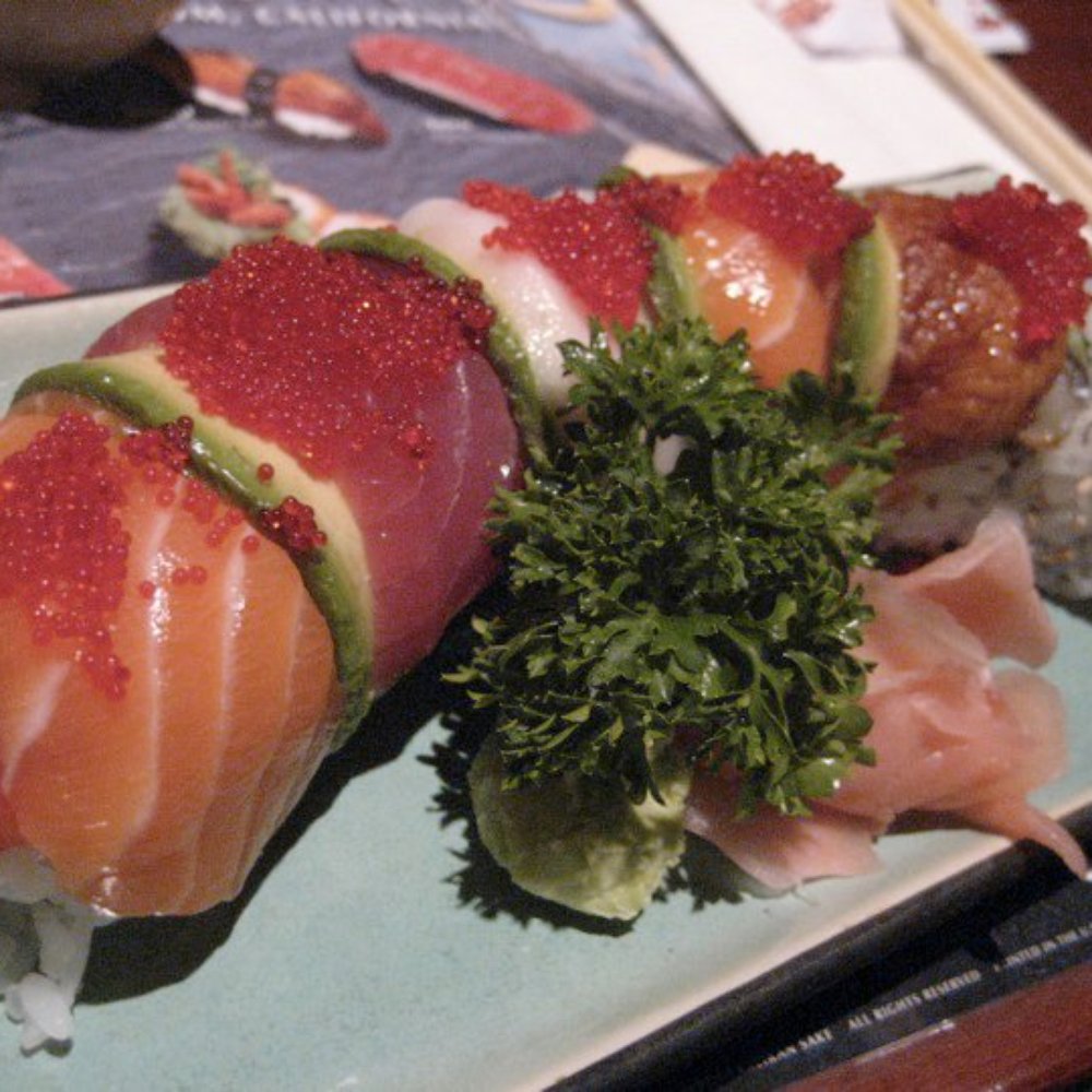 Hinote Sushi Restaurant - rainbow dragon roll - Japanese Near Me - Mississauga, Ontario
