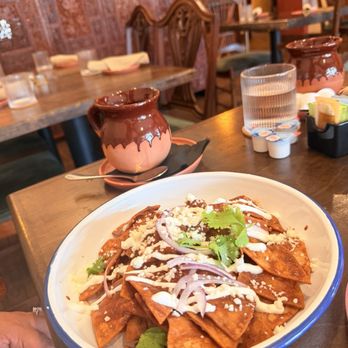 Fonda Del Barrio - Chilaquiles de mole poblano and café de olla. - Wine Bars Near Me - San Diego, California