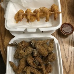 Jumbo shrimp + wings Jumbo shrimp + wings