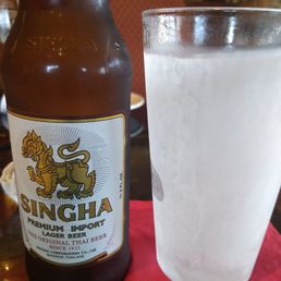 Thai beer with frozen glass