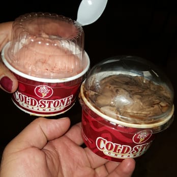 Cold Stone Creamery - Peanut butter perfection, and strawberry banana sherbert. - Ice Cream & Frozen Yogurt Near Me - Long Beach, California Cold Stone Creamery - Peanut butter perfection, and strawberry banana sherbert. - Ice Cream & Frozen Yogurt Near Me - Long Beach, California