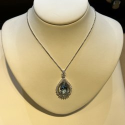 Lovely necklace on display