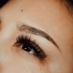 The Set in this photo is a "New Moon" Volume Lash Set. One of my favorite sets!