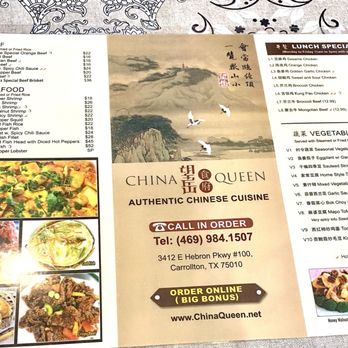 China Queen - Menu - Chinese Near Me - Carrollton, Texas