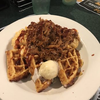 Metro Diner - BBQ Pulled Pork Waffles Mac and cheese - Diners Near Me - Melbourne, Florida Metro Diner - BBQ Pulled Pork Waffles Mac and cheese - Diners Near Me - Melbourne, Florida