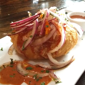 Aji Peruvian Cuisine - Papa rellena de camarones - Peruvian Near Me - Long Beach, California