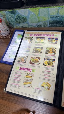 Menu photo 1 Mr. Burrito Kannapolis, NC
